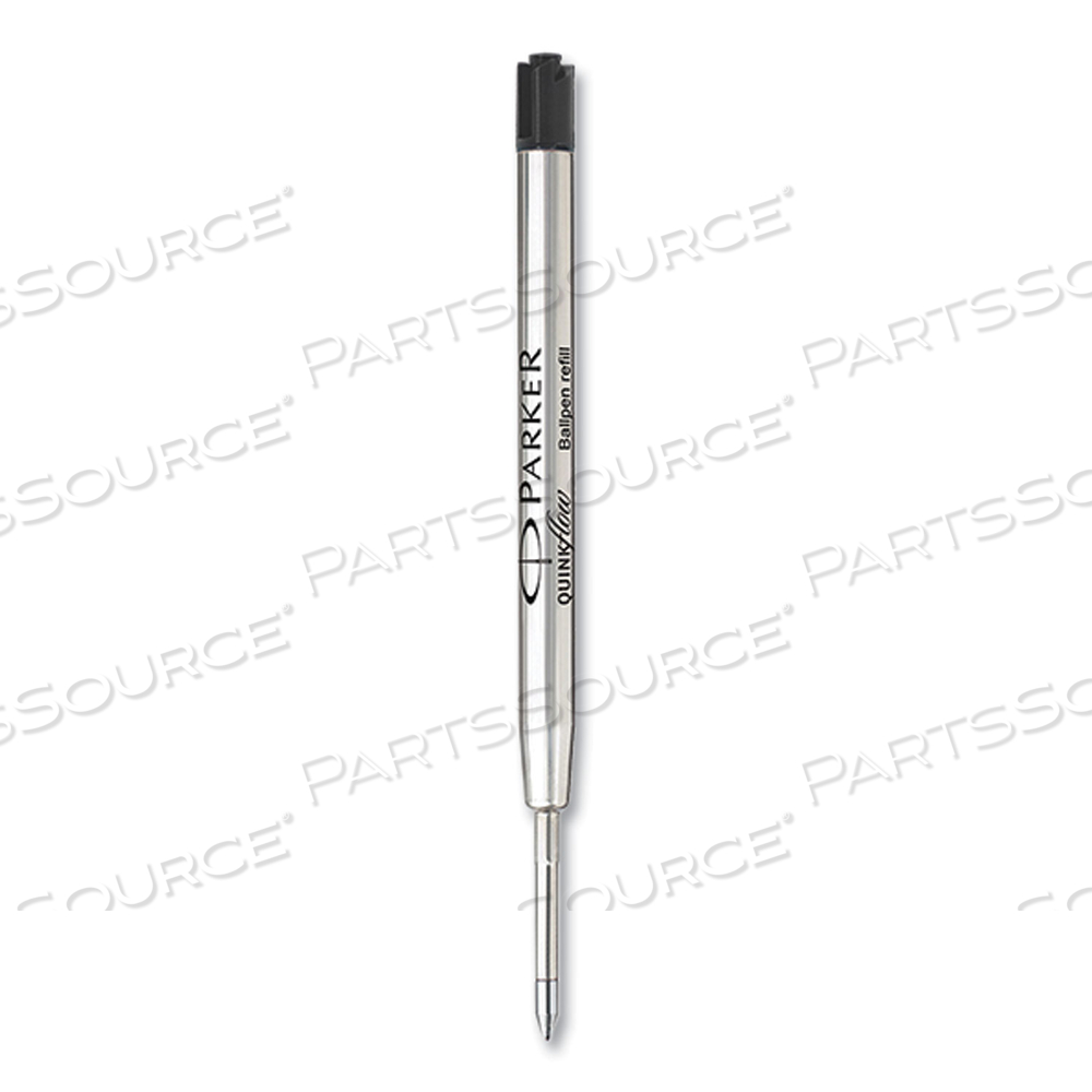 QUINKFLOW REFILL FOR PARKER BALLPOINT PEN, MEDIUM TIP, BLACK INK, 3/PACK 