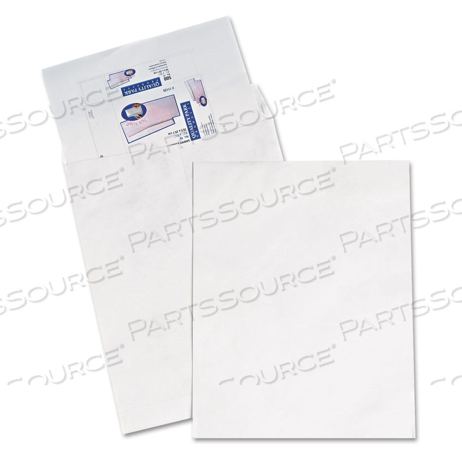 HEAVYWEIGHT 18 LB TYVEK CATALOG MAILERS, SQUARE FLAP, REDI-STRIP ADHESIVE CLOSURE, 14.25 X 20, WHITE by Survivor