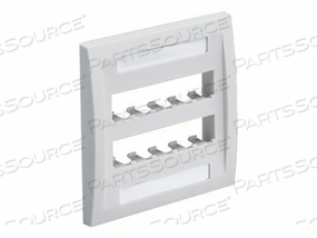 EXEC DOUBLE FACEPLATE TEN MINI COM WHT by Panduit