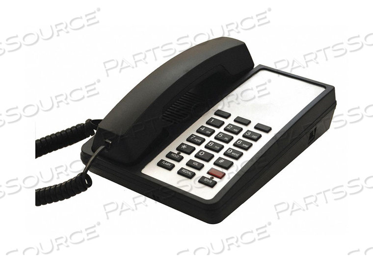 HOSPITALITY PHONE ANALOG WALL/DESK BLACK by Bittel