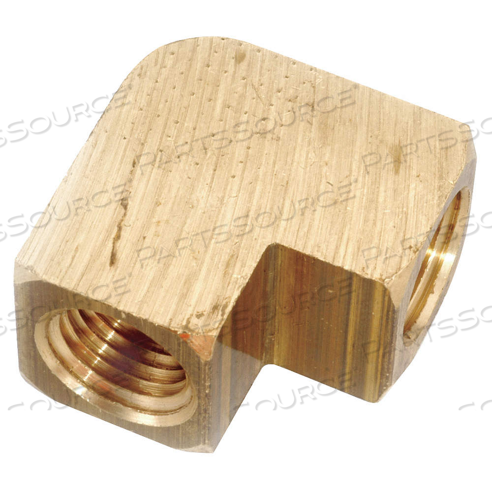 90° EXTRUDED FEMALE ELBOW, BRASS, 1/8 IN X 1/8 IN FITTING PIPE SIZE, FEMALE NPT X FEMALE NPT by Approved Vendor