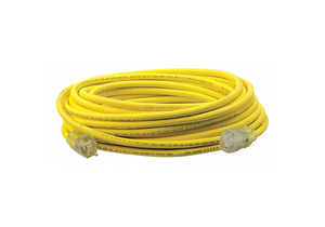 POWER CORD EXTENSION, 50 FT, 15 A, 125 VAC, 12 AWG, NEMA 5-15P TO NEMA 5-15R, YELLOW by Southwire Company, LLC POWER CORD EXTENSION, 50 FT, 15 A, 125 VAC, 12 AWG, NEMA 5-15P TO NEMA 5-15R, YELLOW by Southwire Company, LLC