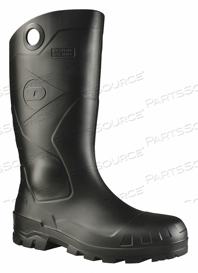 J6898 RUBBER BOOT UNISEX 10 KNEE BLACK PR by Dunlop J6898 RUBBER BOOT UNISEX 10 KNEE BLACK PR by Dunlop