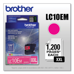 BROTHER LC10EM - SUPER HIGH YIELD - MAGENTA - ORIGINAL - INK CARTRIDGE - FOR BROTHER MFC-J6925DW by Brother