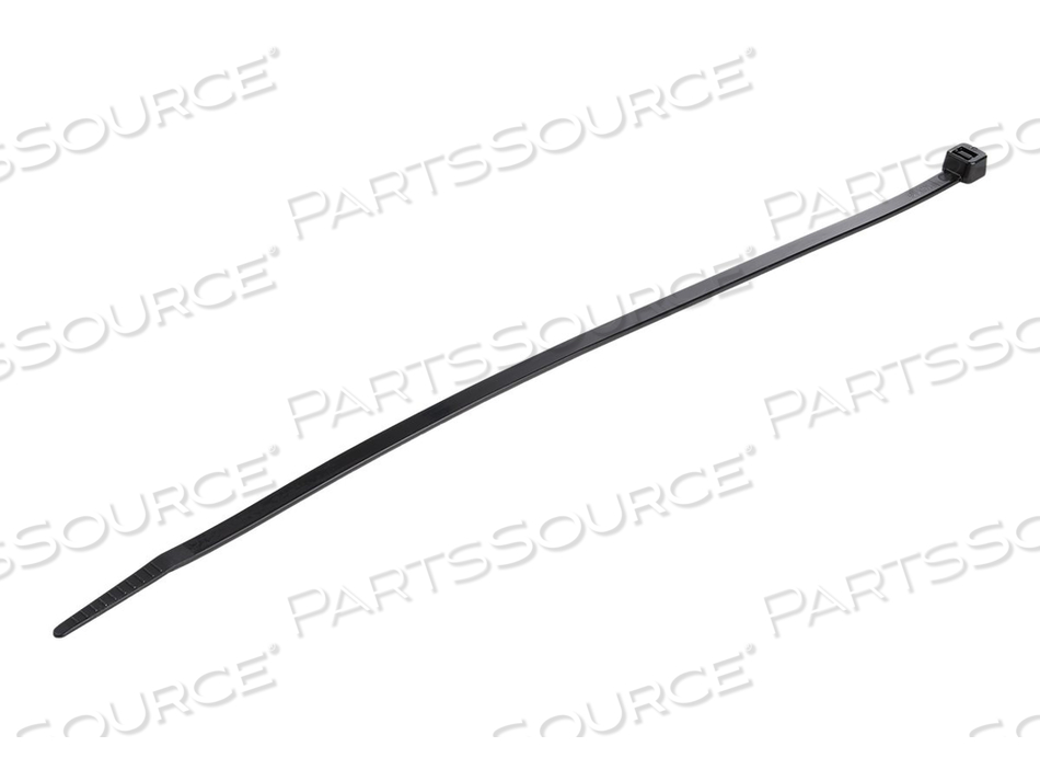 STARTECH.COM 10"(25CM) CABLE TIES, 1/8"(4MM) WIDE, 2-5/8"(68MM) BUNDLE DIAMETER, 50LB(22KG) TENSILE STRENGTH, NYLON SELF LOCKING ZIP TIES W/CURVED TIP by StarTech.com Ltd.