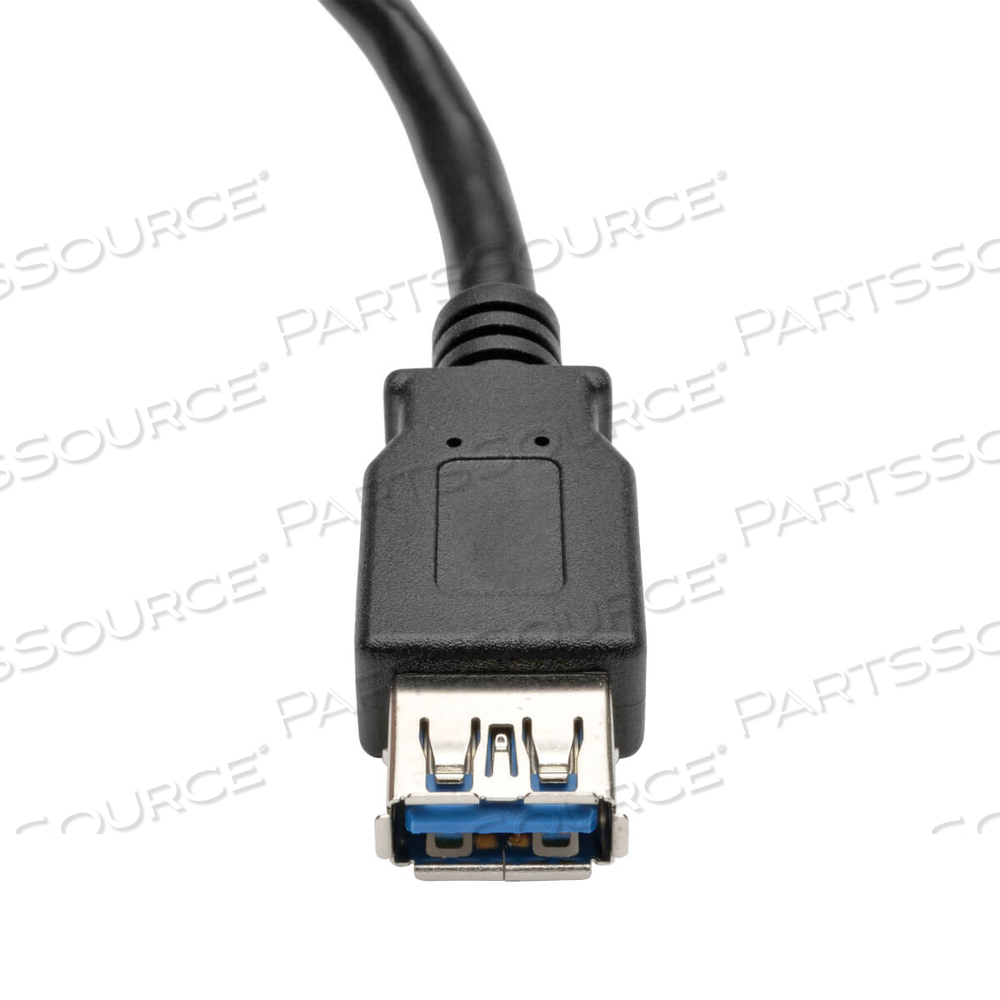 USB 3.0 SUPERSPEED TYPE-A EXTENSION CABLE M/F 6" BLACK 5GBPS by Tripp Lite