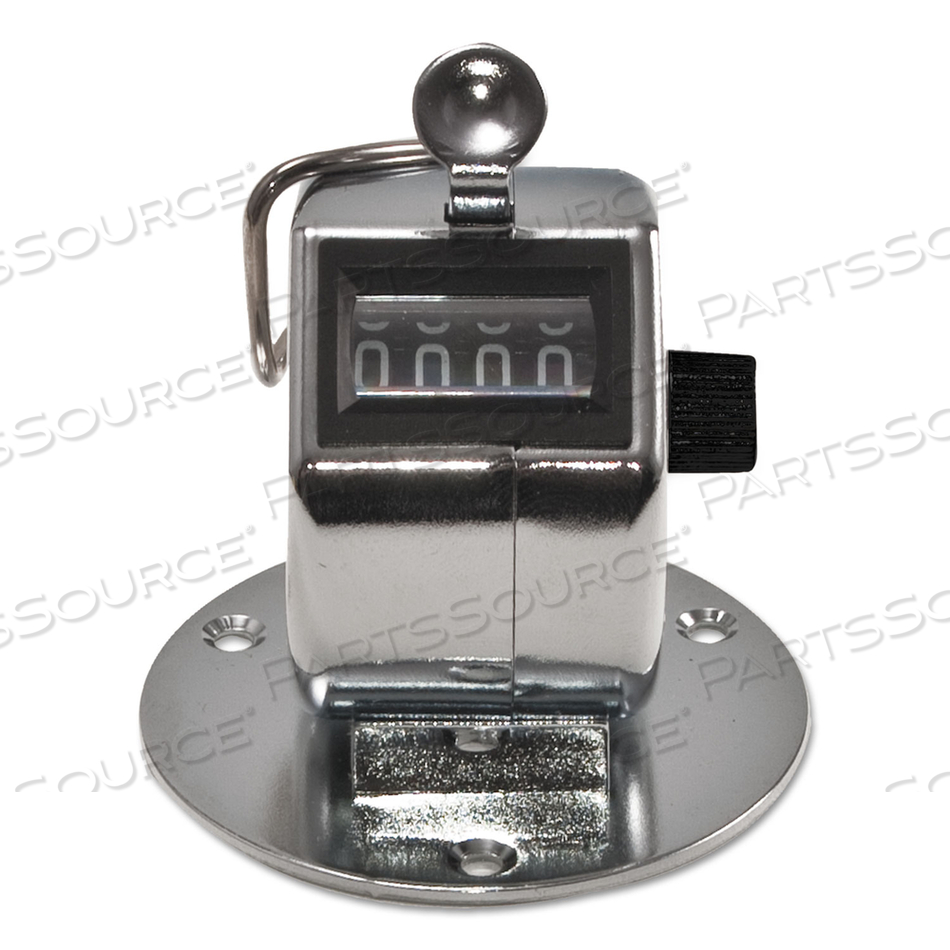 TALLY II DESK MODEL TALLY COUNTER, REGISTERS 0-9999, CHROME by Bates