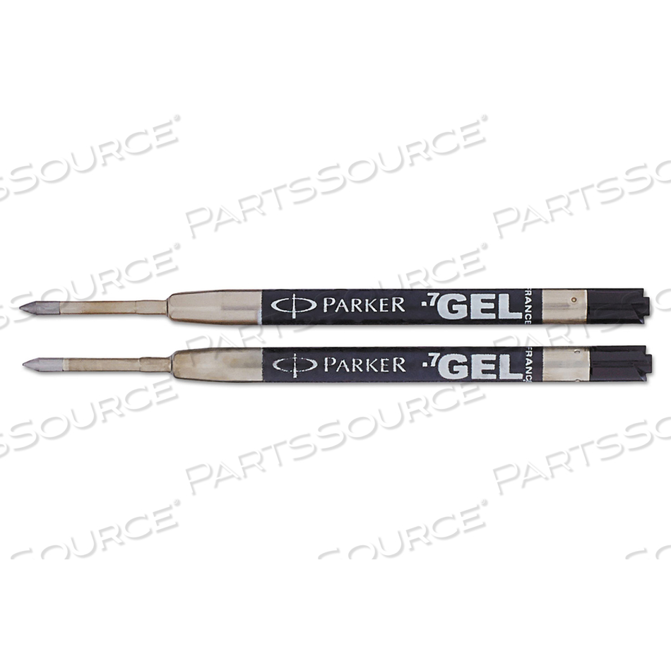 REFILL FOR PARKER RETRACTABLE GEL INK ROLLER BALL PENS, MEDIUM CONICAL TIP, BLACK INK by Parker
