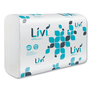 MULTIFOLD TOWEL, 1-PLY, 5 X 10.55, WHITE, 220 SHEETS/PACK, 10 PACKS/CARTON by Livi