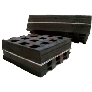 NEOPRENE STEEL PADS 2-1/4"L X 2-1/4"W X 5/8"H by Andre