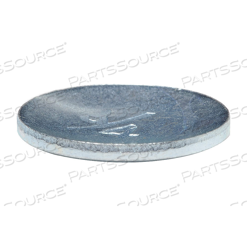 FREEZE PLUG, ZINC, FOR 1 IN HOLE DIA, SILVER by Approved Vendor