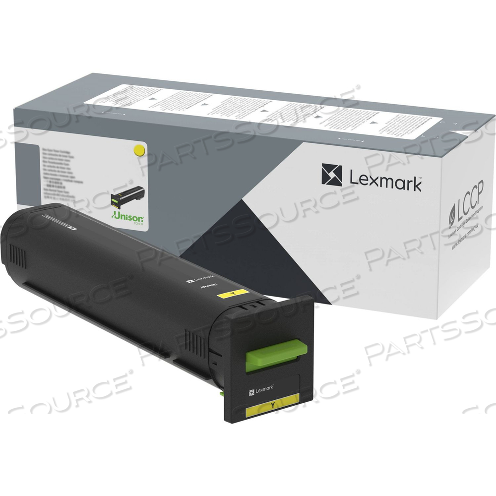 72K0X40 EXTRA HIGH-YIELD TONER, 22,000 PAGE-YIELD, YELLOW by Lexmark