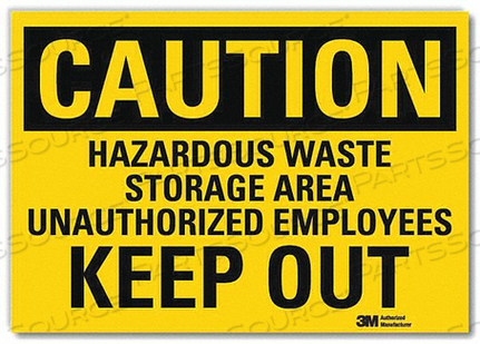 SAFETY SIGN HAZARDOUS KEEP OUT 5IN.H by Lyle Signs Inc.