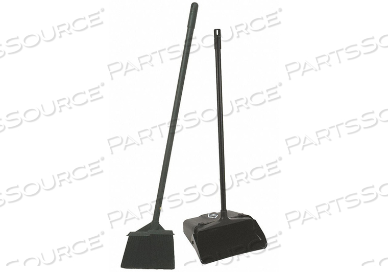 LOBBY DUST PAN W/LID AND BROOM SET BLACK by Tough Guy LOBBY DUST PAN W/LID AND BROOM SET BLACK by Tough Guy