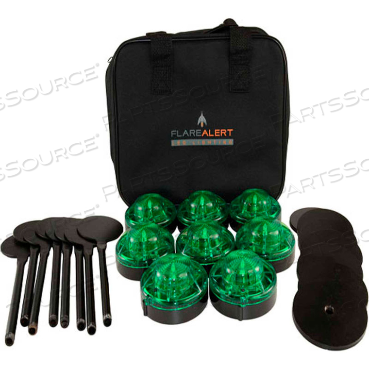FLAREALERT PRO BATTERY POWERED LED EMERGENCY 8 BEACON KIT, GREEN by Keystone Sales Group, Inc FLAREALERT PRO BATTERY POWERED LED EMERGENCY 8 BEACON KIT, GREEN by Keystone Sales Group, Inc