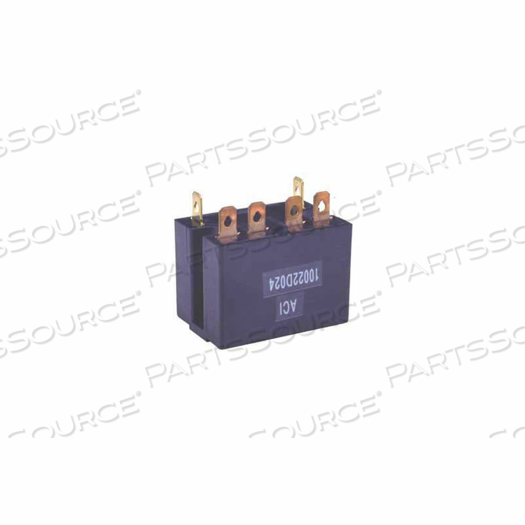 MOTOR STARTING RELAY, 100 SERIES, DPST, NO DM, COIL 24VDC 