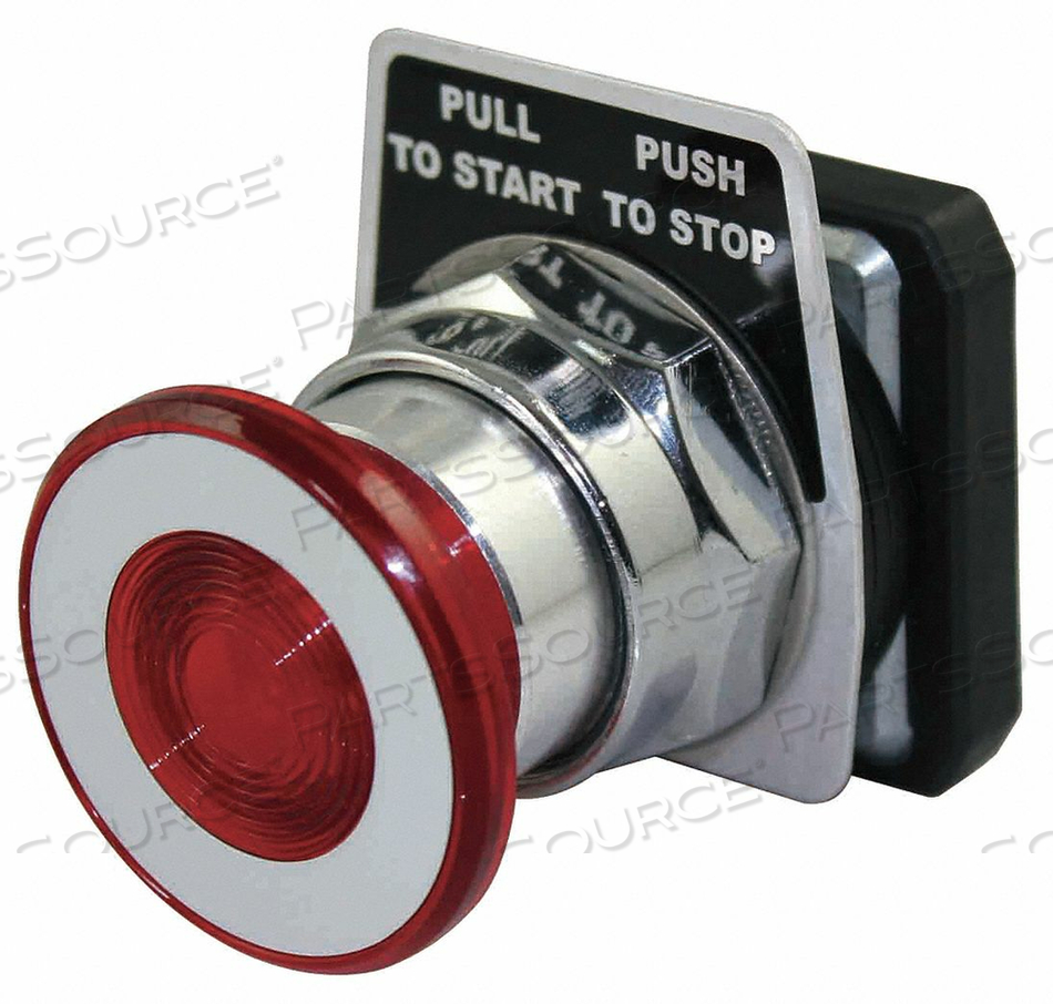 H7009 PUSH BUTTON 30MM PUSH/PULL MUSHROOM RD by DAYTON ELECTRIC MANUFACTURING CO H7009 PUSH BUTTON 30MM PUSH/PULL MUSHROOM RD by DAYTON ELECTRIC MANUFACTURING CO