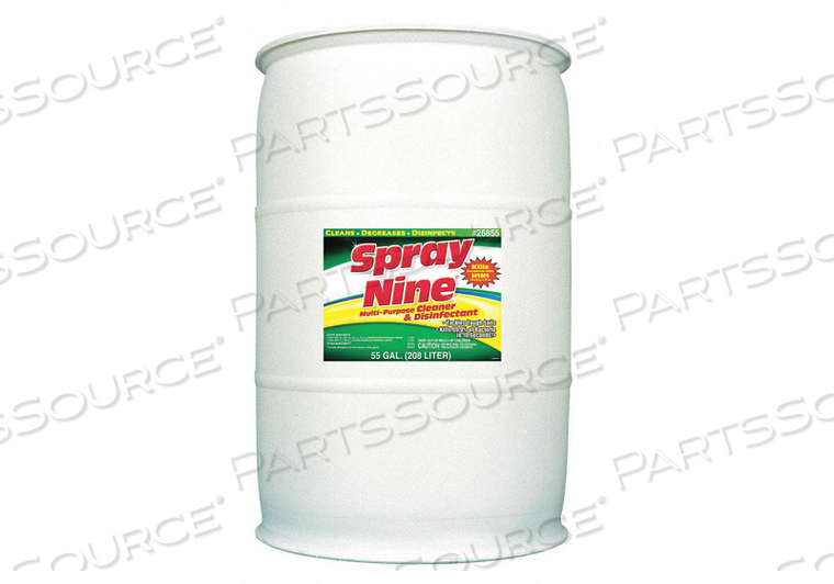 CLEANER AND DISINFECTANT 55 GAL. by Spray Nine CLEANER AND DISINFECTANT 55 GAL. by Spray Nine