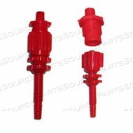 DISS CONNECTION, NUT & GLAND, UNIVERSAL SIZE, PLASTIC, 1/8IN NPT X DISS MALE DISS FEMALE CONNECTION TYPE by Ohio Medical, LLC