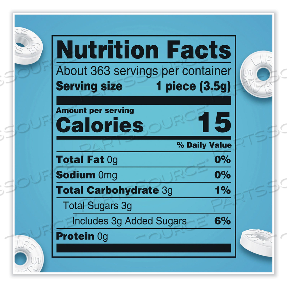 HARD CANDY MINTS, PEP-O-MINT, 44.93 OZ BAG by Lifesavers