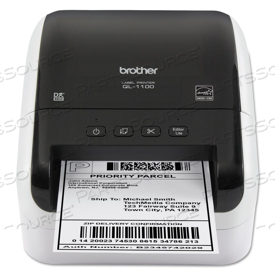 QL-1100 WIDE FORMAT PROFESSIONAL LABEL PRINTER, 69 LABELS/MIN PRINT SPEED, 6.7 X 8.7 X 5.9 by Brother QL-1100 WIDE FORMAT PROFESSIONAL LABEL PRINTER, 69 LABELS/MIN PRINT SPEED, 6.7 X 8.7 X 5.9 by Brother
