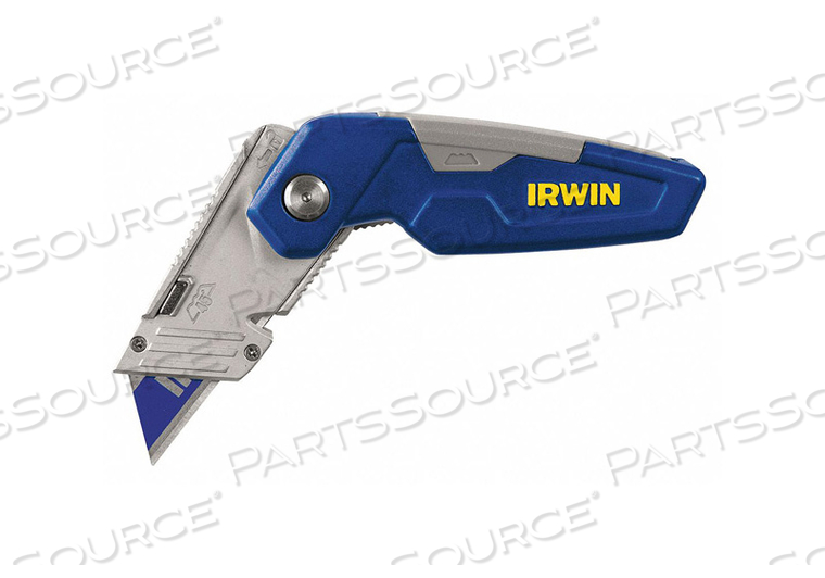 FOLDING UTILITY KNIFE 6-1/8 IN BLUE/GRAY by IRWIN Tools FOLDING UTILITY KNIFE 6-1/8 IN BLUE/GRAY by IRWIN Tools