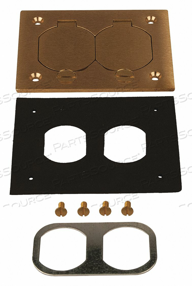 FLOOR BOX COVER RECTANGULAR 4-5/32 L by RACO