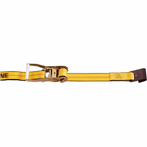 RATCHET STRAP WITH FLAT HOOK - 30' X 2" GOLD by Kinedyne Corporation