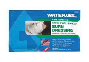 BURN FACE DRESSING STERILE BLU 16 L PK5 by Water-Jel Technologies