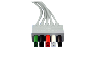 ECG LEADWIRE, SNAP, GRAY, TPU JACKET, 3FT LENGTH, LATEX-FREE, PINCH/CLIP CONNECTOR TYPE, 5 NUMBER OF LEADS, ADULT/PEDIATRIC PATIENT SIZE, FO by Mindray North America