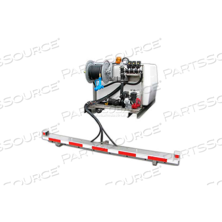 200 GALLON DEICING SPRAYER, 5HP / GE85 PUMP, 150' OF 1/2" HOSE, MANUAL REEL by Reddick Equipment Company Inc