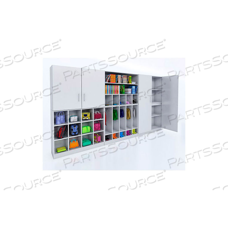 COMPLETE WALL STORAGE SYSTEM - WHITE 