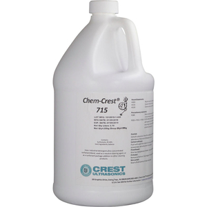 CHEM CREST 715 NEUTRAL WASH SOLUTION - 4 X 1 GALLON BOTTLE - CREST ULTRASONIC by Crest Ultrasonics