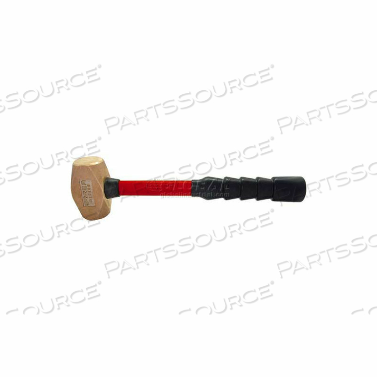 NON SPARKING HAMMER, 13-1/2" OAL, 29 OZ BRONZE HEAD W/ FIBERGLASS HANDLE by Urrea Professional Tools