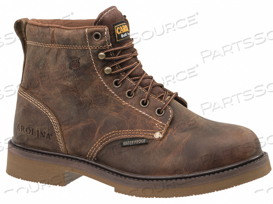 6 WORK BOOT 9 D BROWN STEEL PR by Carolina Shoe