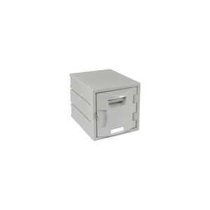 REMCO PLASTICS SIX TIER BOX PLASTIC LOCKER, 12"WX15"DX12"H, GRAY, ASSEMBLED by Remcon Plastics Inc