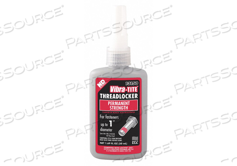 13150 VIBRA-TITE THREAD SEALANT,THREAD LOCKING,PERMANENT STRENGTH,50 ML by Vibra-Tite 13150 VIBRA-TITE THREAD SEALANT,THREAD LOCKING,PERMANENT STRENGTH,50 ML by Vibra-Tite