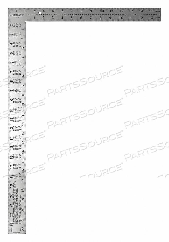 FRAMING SQUARE 24 X2 IN 1/8 TO 1/16 GRAD by Johnson Level