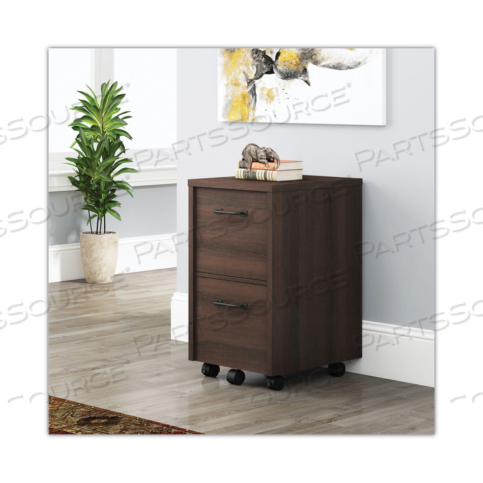 DULZURA TWO-DRAWER VERTICAL FILE CABINET, FILE/FILE, LEGAL/LETTER, DARK BROWN, 17 X 20 X 29.25 