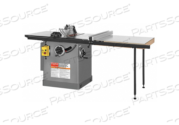 CABINET TABLE SAW 3450 RPM 12 IN BLADE by DAYTON ELECTRIC MANUFACTURING CO