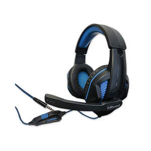 GAMING BINAURAL OVER THE HEAD HEADSET, BLACK/BLUE by Billboard