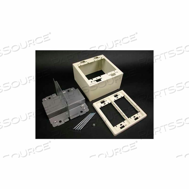 V2444D-2A 2-GANG DIVIDED DEVICE BOX, 4-3/4"L 