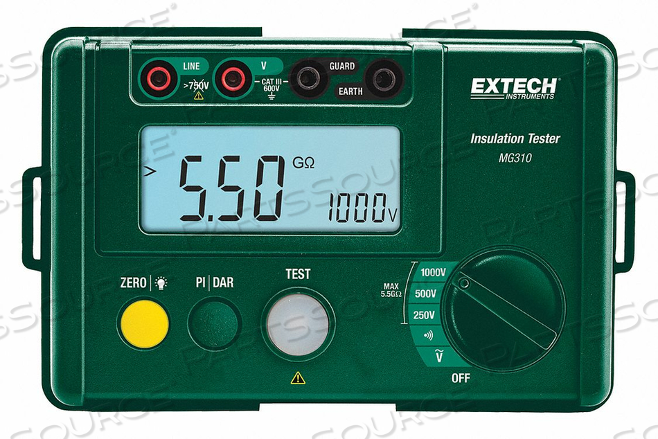 BATTERY OPERATED MEGOHMMETER 1000VDC by Extech Instruments