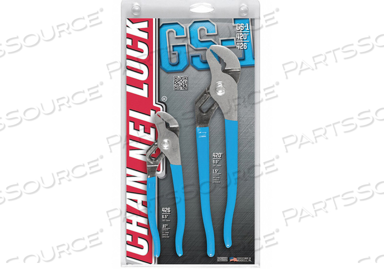 TONGUE AND GROOVE PLIER SET DIPPED 2PCS. by Channellock Inc. TONGUE AND GROOVE PLIER SET DIPPED 2PCS. by Channellock Inc.