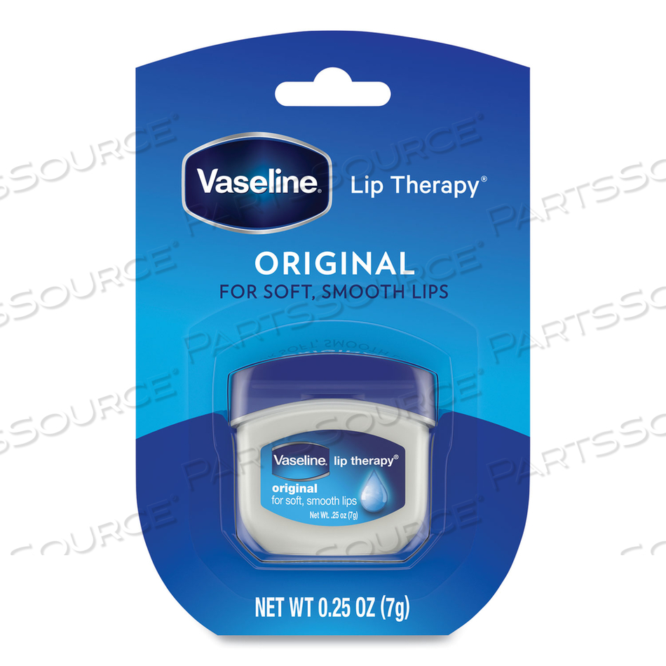 LIP THERAPY, ORIGINAL, 0.25 OZ, PLASTIC FLIP-TOP CONTAINER by Vaseline LIP THERAPY, ORIGINAL, 0.25 OZ, PLASTIC FLIP-TOP CONTAINER by Vaseline