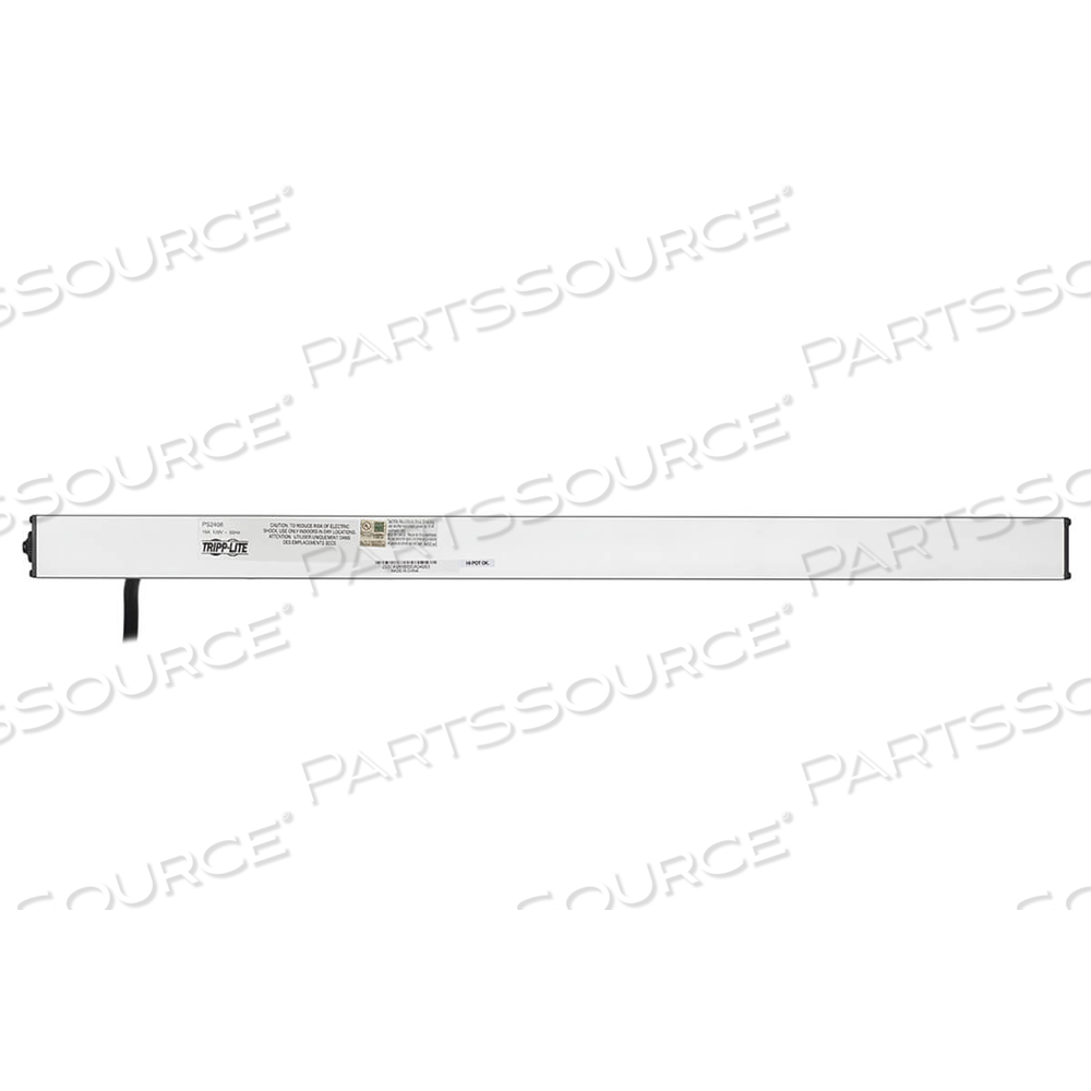 POWER STRIP 8-OUTLET VERTICAL 5-15R 15FT CORD METAL 120V 0URM by Tripp Lite POWER STRIP 8-OUTLET VERTICAL 5-15R 15FT CORD METAL 120V 0URM by Tripp Lite