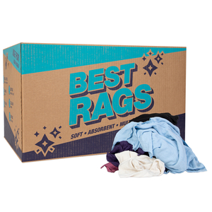 T-SHIRT RECLAIMED RAGS - COLORED - 25 LB BOX by Monarch Brands Inc.