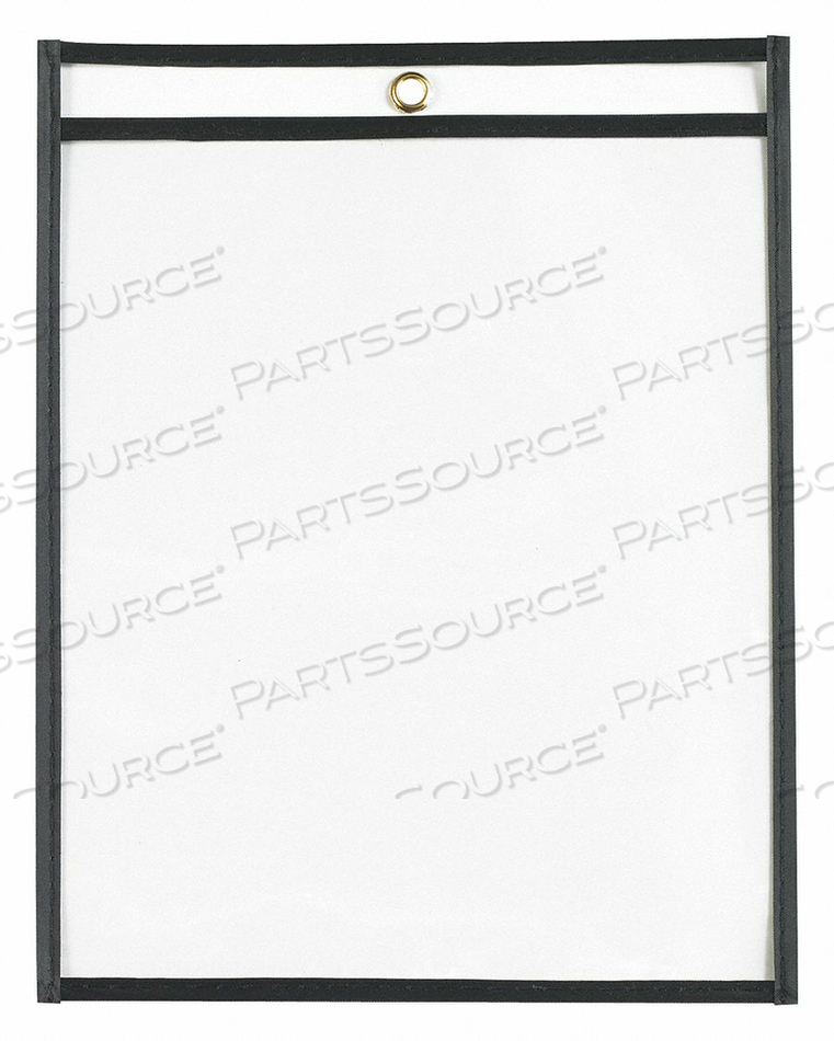 JOB TICKET HOLDERS 8 1/2X11 BLACK PK25 by Partners Brand