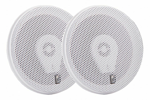 OUTDOOR SPEAKERS WHITE 2-1/2IN.D 100W PR by Poly-Planar