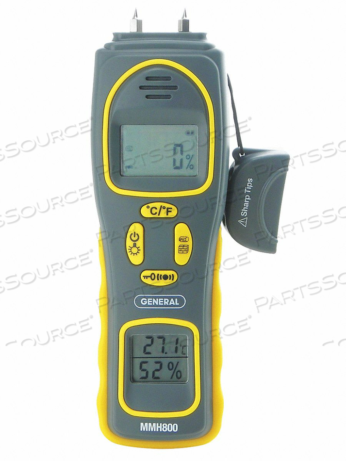 PIN/PINLESS MOISTURE METER WITH TEMP/RH by General Tools & Instruments PIN/PINLESS MOISTURE METER WITH TEMP/RH by General Tools & Instruments